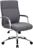 grey modern executive conference chair by boss office products: enhancing comfort and style логотип