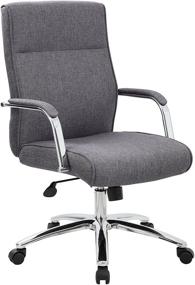 img 2 attached to Grey Modern Executive Conference Chair by Boss Office Products: Enhancing Comfort and Style