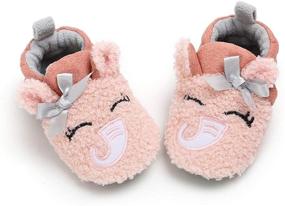 img 1 attached to Сапожки Sakuracan с антискользящими подошвами для младенцев мальчиков и девочек - Новорожденные ботинки для дома с антискользящими подошвами