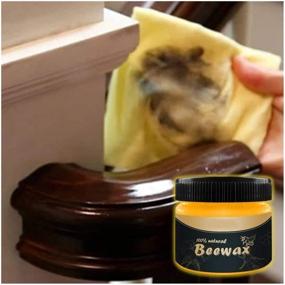 img 2 attached to 🐝 Dragon Honor Wood Seasoning Beeswax - Traditional Beeswax Polish for Wood & Furniture, All-Purpose Beeswax for Wood Cleaning and Polishing - Non-Toxic Furniture Beautifier and Protector, No Build-Up