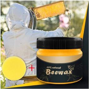 img 1 attached to 🐝 Dragon Honor Wood Seasoning Beeswax - Traditional Beeswax Polish for Wood & Furniture, All-Purpose Beeswax for Wood Cleaning and Polishing - Non-Toxic Furniture Beautifier and Protector, No Build-Up