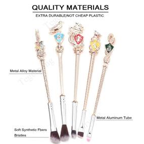 img 2 attached to 💫 Enhance Your Beauty with Wizard Wand Magic: 5Pcs Rose Gold Makeup Brushes Set - Eye Shadow, Eyeliner, Blending, Pencil, Lip, Foundation Brushes with Gift Bag