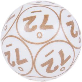 img 2 attached to 🎱 MR CHIPS Deluxe Numbered Bingo Balls - 1.5 Inch (38 mm) for Electronic Bingo Machine or Bingo Cage