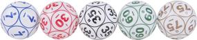 img 3 attached to 🎱 MR CHIPS Deluxe Numbered Bingo Balls - 1.5 Inch (38 mm) for Electronic Bingo Machine or Bingo Cage