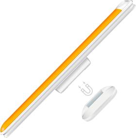 img 4 attached to 📚 Amber Reading Lights - Blue Light Blocking Stick-on Night Light Bar for Kids' Bunk Bed Headboard Bedroom - Dimmable Tap, Overhead Desk, Book Lamp - LED Wireless Rechargeable Battery Powered Lighting - 1600K SEO