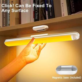 img 2 attached to 📚 Amber Reading Lights - Blue Light Blocking Stick-on Night Light Bar for Kids' Bunk Bed Headboard Bedroom - Dimmable Tap, Overhead Desk, Book Lamp - LED Wireless Rechargeable Battery Powered Lighting - 1600K SEO