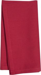 img 1 attached to 🔴 Red KAF Home Laguna Napkins - Set of 4, 100% Cotton, Machine Washable - 20"x20