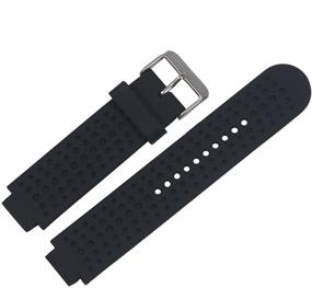 img 2 attached to LICHIFIT Silicone Watch Band Strap Replacement Wristband for Garmin Forerunner 220 230 235 630 620 735 Watch - Black, with Pins & Tools