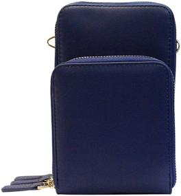 img 1 attached to Adjustable Blocking Shoulder Handbags & Wallets for Women - Crossbody Cellphone Bags