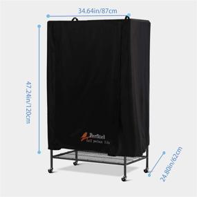 img 3 attached to 🐦 Perfitel Universal Bird Cage Cover - Black-Out, Durable and Washable for a Good Night's Sleep