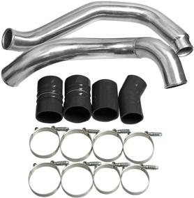 img 4 attached to 🔧 Enhanced Turbo Intercooler Pipe and Boot Kit for F350 6.0L 2003-2007 (Silver)