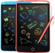 💙 premium 2-pack lcd writing tablet for kids - vibrant screen drawing board 8.5-inch doodle scribbler pad - learning educational toy - ideal gift for 3-6-year-old boys and girls (blue/pink) logo