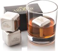 🎁 men's gift ideas: whiskey stones reusable ice cubes, unique father's day gift, bar accessories for him, cool stuff for dad, husband, awesome birthday gift, christmas stocking stuffers logo