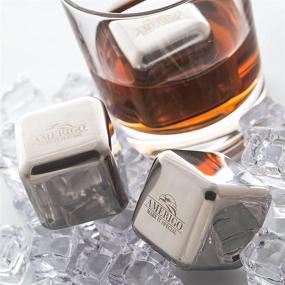 img 2 attached to 🎁 Men's Gift Ideas: Whiskey Stones Reusable Ice Cubes, Unique Father's Day Gift, Bar Accessories for Him, Cool Stuff for Dad, Husband, Awesome Birthday Gift, Christmas Stocking Stuffers