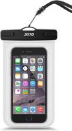 📱 joto universal waterproof pouch cellphone dry bag case for iphone 13 pro max mini, 12 11 pro max xs max xr x 8 7 6s plus se, galaxy s20 s20+ s10 plus s10e/note 10+ 9, pixel 4 xl up to 7" - clear: waterproof case for iphone, galaxy, pixel & more logo