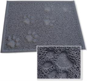 img 2 attached to 🐾 Ultimate Premium Rectangle Mat for Food or Litter: A Clean and Tidy Solution!