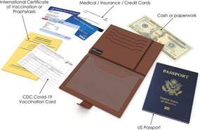 img 1 attached to Passport Official Vaccination Eco Friendly Organizer Travel Accessories