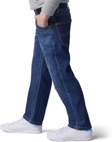 img 2 attached to 👖 Lee Boys' Little X-treme Comfort Pull-on Relaxed Tapered Leg Jeans for Maximum Comfort