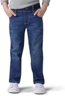 👖 lee boys' little x-treme comfort pull-on relaxed tapered leg jeans for maximum comfort logo