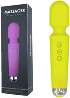 miyutu yellow handheld massage stick: cordless 8 speeds & 20 modes wand massager for neck, shoulder, back, and body massage - usb charging, sports recovery muscle aches tool логотип