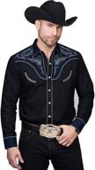 coofandy western cowboy embroidered sleeve men's clothing in shirts logo