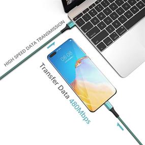 img 2 attached to 🔌 Высокоскоростной кабель USB Type C длиной 10 футов: быстрая зарядка для Samsung Galaxy S10 S9 Note 10,9, Huawei P20, P10, Sony Xperia XZ, HTC 10 / U12 +, Google Pixel LG.