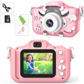 img 4 attached to 📸 RTHPY Upgrade Kids Selfie Camera for Girls: 20.0MP HD Digital Video Camcorder + 2.0 Inch IPS Screen + Portable Toy for 2-12 Year Old Girls - Includes 32GB SD Card