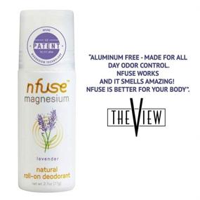 img 1 attached to 🌿 nfuse Natural Magnesium Roll-on Deodorant - Advanced Delivery Technology with Magnesium - Aromatherapeutic Essential Oils - Lavender: Relaxation and Restoration