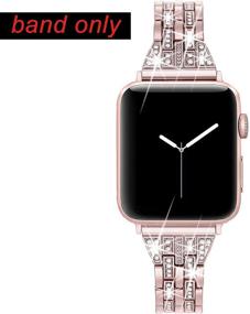 img 2 attached to Ремешки Secbolt Bling совместимы с ремешком Apple Watch 38 мм 40 мм 42 мм 44 мм Женщины IWatch серии SE 6 5 4 3 2 1