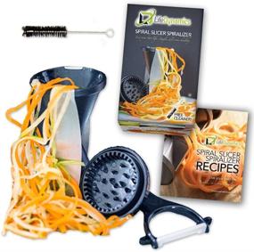 img 4 attached to 🥒 Spiralize Your Way to Healthy Delights with the Life Dynamics Spiral Slicer: Zucchini Pasta Maker and Vegetable Spiralizer, Handheld Black slicer