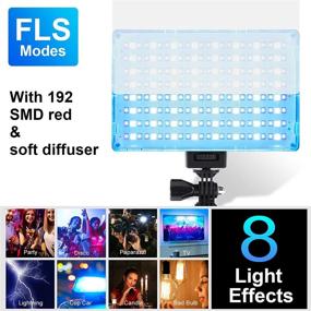 img 3 attached to 📸 GVM RGB LED Камерный свет с полноцветным выводом и управлением через приложение; Диммируемая панель освещения CRI97 3200K-5600K для YouTube, DSLR-камеры, видеокамеры и фотосвета; Включает аккумулятор, фильтр и ЖК-дисплей.