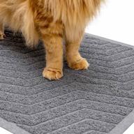 🐾 wepet large cat litter mat - 35 x 23 inch premium durable pvc rug, trapping mesh design, urine waterproof, easy to clean, washable, scatter control, litter box carpet - no phthalate logo