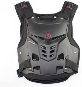 img 4 attached to 🏍️ A.B Crew Motorcycle Body Armor for Adults - Street Bike & Off-Road Dirt Bike Vest Protector