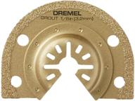 dremel mm500 1/8-inch multi-max carbide grout 🔧 blade: optimal for grout removal, with durable gold coating логотип