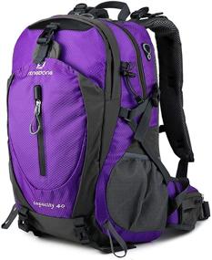 img 4 attached to 🎒 FENGDONG 40L Waterproof Lightweight Backpack: Ideal for Hiking, Camping, and Travel - Men and Women