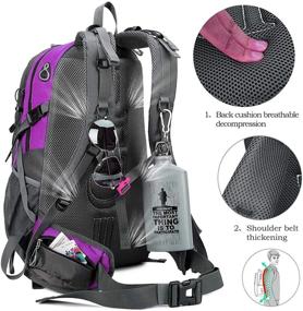 img 1 attached to 🎒 FENGDONG 40L Waterproof Lightweight Backpack: Ideal for Hiking, Camping, and Travel - Men and Women