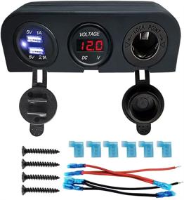 img 3 attached to Jamgoer Multi Functions Charger Voltmeter Combination