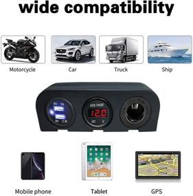 img 1 attached to Jamgoer Multi Functions Charger Voltmeter Combination