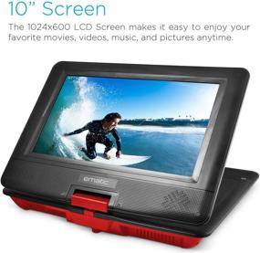 img 3 attached to Ematic Portable DVD Player With 10-Inch LCD Swivel Screen