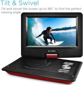 img 2 attached to Ematic Portable DVD Player With 10-Inch LCD Swivel Screen