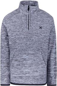 img 2 attached to Hurley Boys Little Fleece Heather Boys' Clothing