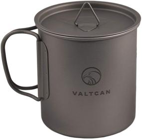 img 3 attached to 🏕️ Valtcan Titanium Camping Cup with Lid 450ml: Lightweight and Durable Drinkware for Outdoor Adventures