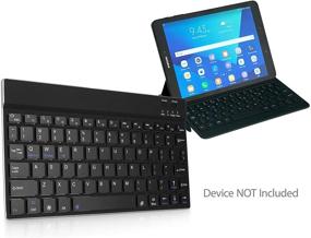 img 4 attached to 💻 BoxWave SlimKeys Bluetooth Keyboard for Samsung Galaxy Book 12-inch - Portable Keyboard with Built-in Commands - Jet Black