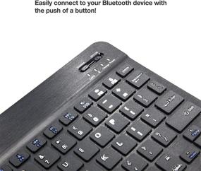 img 2 attached to 💻 BoxWave SlimKeys Bluetooth Keyboard for Samsung Galaxy Book 12-inch - Portable Keyboard with Built-in Commands - Jet Black