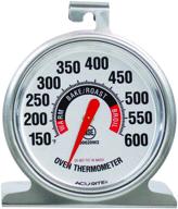 🌡️ acurite 00620a2 silver stainless steel oven thermometer logo