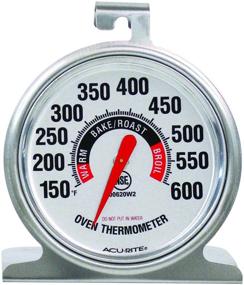 img 3 attached to 🌡️ AcuRite 00620A2 Silver Stainless Steel Oven Thermometer