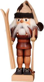 img 1 attached to 🎄 Authentic German Christmas Nutcracker Skidriver in Natural Colors - 25.5cm/10 inch by Christian Ulbricht: A Festive Holiday Decoration
