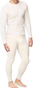 img 3 attached to 🩳 Stay Cozy and Stylish with Place and Street Men’s Cotton Thermal Underwear Set Shirt Pants Long Johns