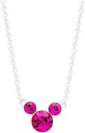 disney crystal october birthstone necklace logo