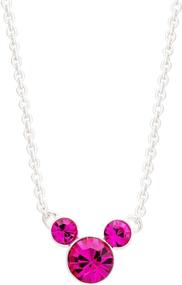 img 4 attached to Disney Crystal October Birthstone Necklace